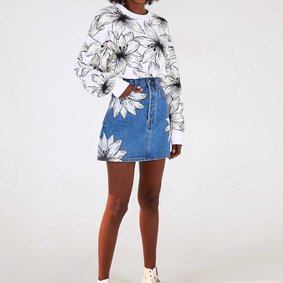 COPY - Levi’s X Farm Rio NWT 26 jean skirt-LAST ONE - Picture 10 of 15